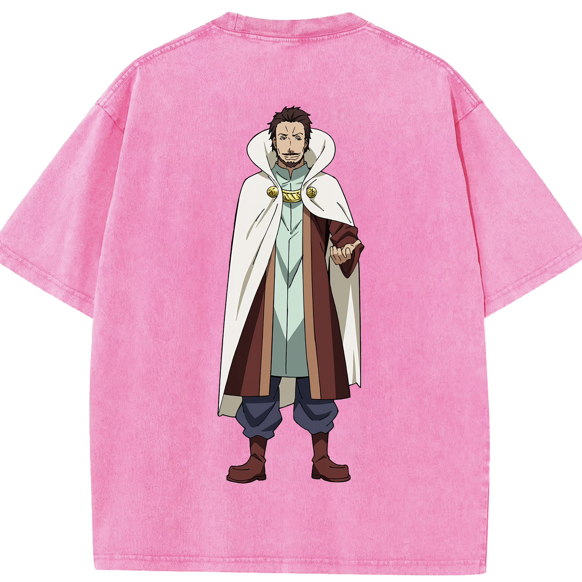（画像用） 転スラ Regarding Reincarnated to Slime 綿100% ヴィンテージ風 半袖Tシャツ（背面プリント）